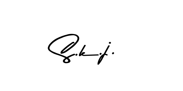 How to make S.k.j. signature? Asem Kandis PERSONAL USE is a professional autograph style. Create handwritten signature for S.k.j. name. S.k.j. signature style 9 images and pictures png