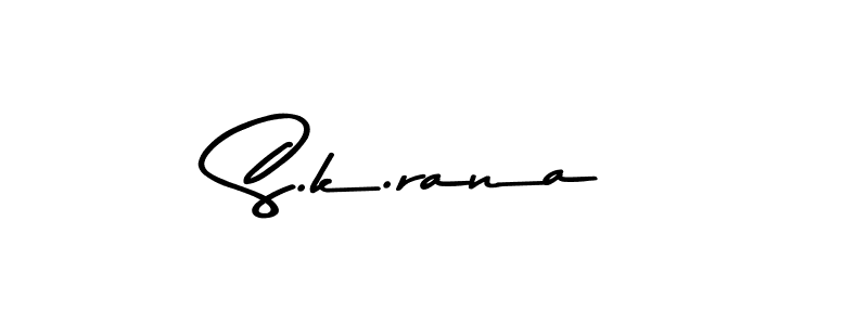 How to make S.k.rana signature? Asem Kandis PERSONAL USE is a professional autograph style. Create handwritten signature for S.k.rana name. S.k.rana signature style 9 images and pictures png