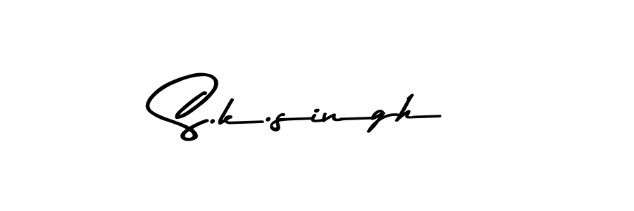Make a beautiful signature design for name S.k.singh. With this signature (Asem Kandis PERSONAL USE) style, you can create a handwritten signature for free. S.k.singh signature style 9 images and pictures png