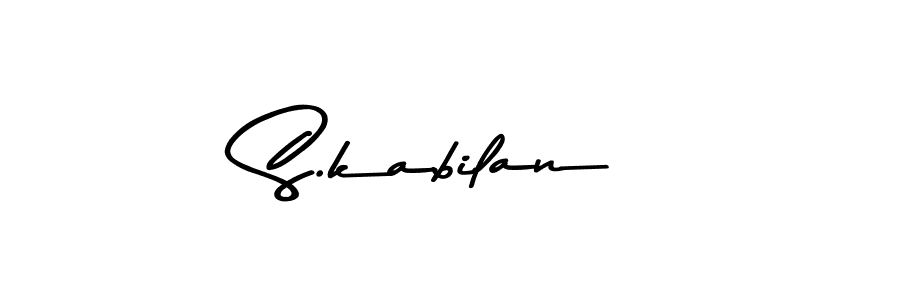 Create a beautiful signature design for name S.kabilan. With this signature (Asem Kandis PERSONAL USE) fonts, you can make a handwritten signature for free. S.kabilan signature style 9 images and pictures png