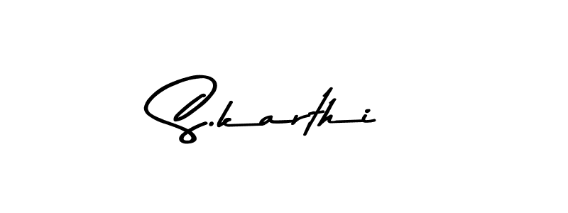 The best way (Asem Kandis PERSONAL USE) to make a short signature is to pick only two or three words in your name. The name S.karthi include a total of six letters. For converting this name. S.karthi signature style 9 images and pictures png