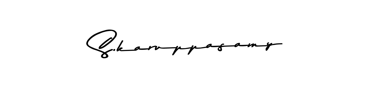 Design your own signature with our free online signature maker. With this signature software, you can create a handwritten (Asem Kandis PERSONAL USE) signature for name S.karuppasamy. S.karuppasamy signature style 9 images and pictures png