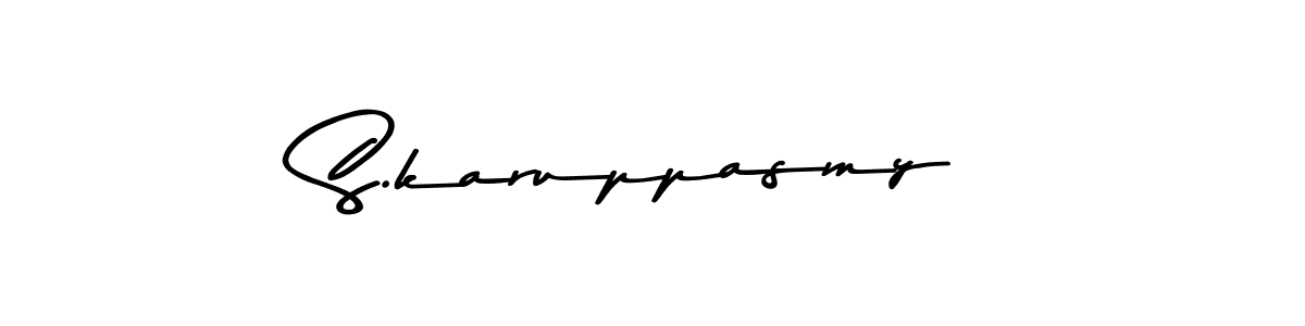 You should practise on your own different ways (Asem Kandis PERSONAL USE) to write your name (S.karuppasmy) in signature. don't let someone else do it for you. S.karuppasmy signature style 9 images and pictures png