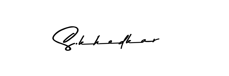 Use a signature maker to create a handwritten signature online. With this signature software, you can design (Asem Kandis PERSONAL USE) your own signature for name S.khedkar. S.khedkar signature style 9 images and pictures png