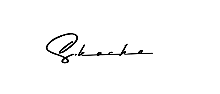 How to Draw S.koche signature style? Asem Kandis PERSONAL USE is a latest design signature styles for name S.koche. S.koche signature style 9 images and pictures png