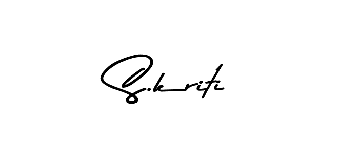 Design your own signature with our free online signature maker. With this signature software, you can create a handwritten (Asem Kandis PERSONAL USE) signature for name S.kriti. S.kriti signature style 9 images and pictures png