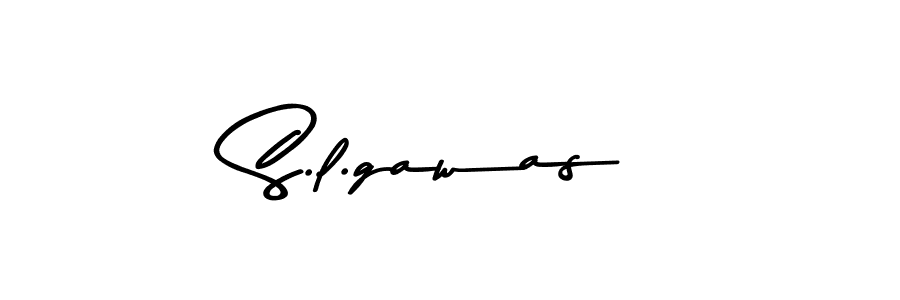 Asem Kandis PERSONAL USE is a professional signature style that is perfect for those who want to add a touch of class to their signature. It is also a great choice for those who want to make their signature more unique. Get S.l.gawas name to fancy signature for free. S.l.gawas signature style 9 images and pictures png