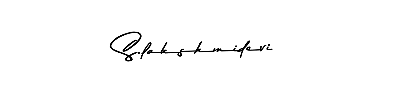 You should practise on your own different ways (Asem Kandis PERSONAL USE) to write your name (S.lakshmidevi) in signature. don't let someone else do it for you. S.lakshmidevi signature style 9 images and pictures png
