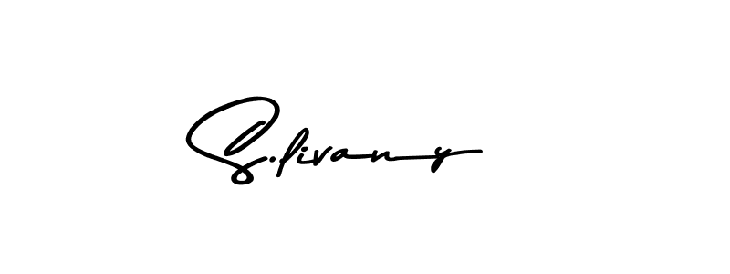 How to make S.livany signature? Asem Kandis PERSONAL USE is a professional autograph style. Create handwritten signature for S.livany name. S.livany signature style 9 images and pictures png