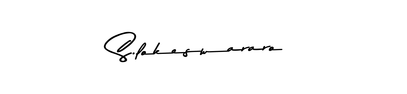 Design your own signature with our free online signature maker. With this signature software, you can create a handwritten (Asem Kandis PERSONAL USE) signature for name S.lokeswararo. S.lokeswararo signature style 9 images and pictures png