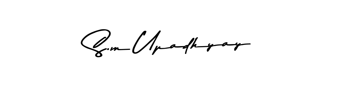 Also You can easily find your signature by using the search form. We will create S.m Upadhyay name handwritten signature images for you free of cost using Asem Kandis PERSONAL USE sign style. S.m Upadhyay signature style 9 images and pictures png