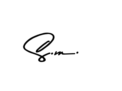 How to Draw S.m. signature style? Asem Kandis PERSONAL USE is a latest design signature styles for name S.m.. S.m. signature style 9 images and pictures png