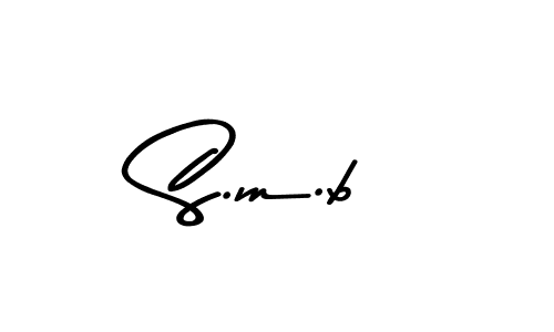 How to make S.m.b signature? Asem Kandis PERSONAL USE is a professional autograph style. Create handwritten signature for S.m.b name. S.m.b signature style 9 images and pictures png
