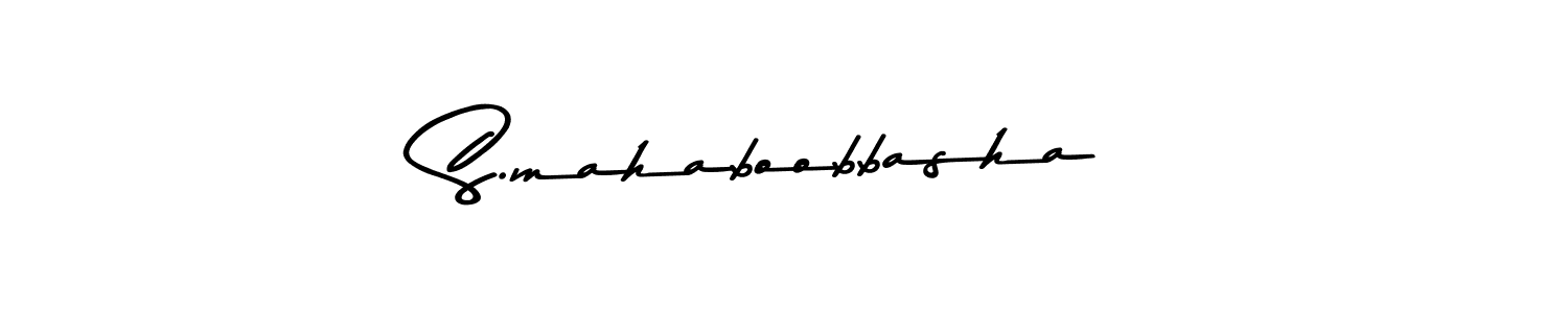 The best way (Asem Kandis PERSONAL USE) to make a short signature is to pick only two or three words in your name. The name S.mahaboobbasha include a total of six letters. For converting this name. S.mahaboobbasha signature style 9 images and pictures png