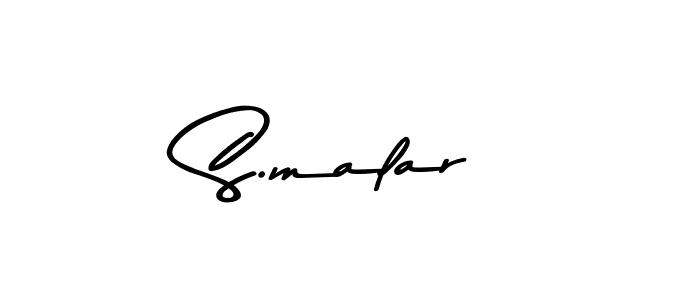 The best way (Asem Kandis PERSONAL USE) to make a short signature is to pick only two or three words in your name. The name S.malar include a total of six letters. For converting this name. S.malar signature style 9 images and pictures png