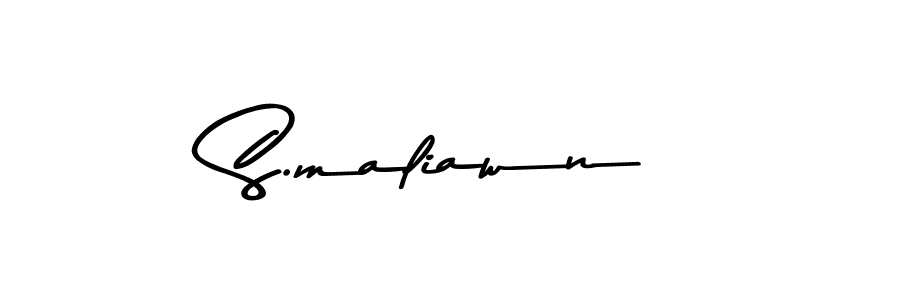 You should practise on your own different ways (Asem Kandis PERSONAL USE) to write your name (S.maliawn) in signature. don't let someone else do it for you. S.maliawn signature style 9 images and pictures png