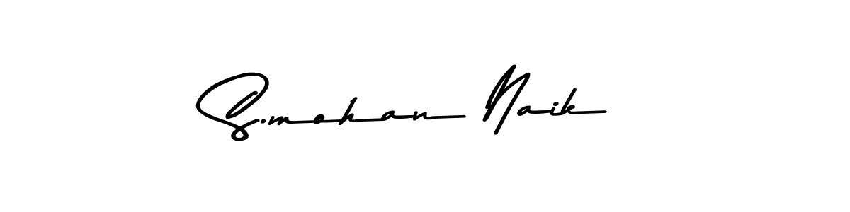 S.mohan Naik stylish signature style. Best Handwritten Sign (Asem Kandis PERSONAL USE) for my name. Handwritten Signature Collection Ideas for my name S.mohan Naik. S.mohan Naik signature style 9 images and pictures png