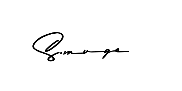Design your own signature with our free online signature maker. With this signature software, you can create a handwritten (Asem Kandis PERSONAL USE) signature for name S.muge. S.muge signature style 9 images and pictures png