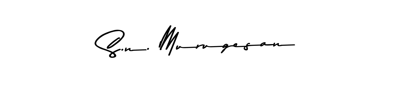 Similarly Asem Kandis PERSONAL USE is the best handwritten signature design. Signature creator online .You can use it as an online autograph creator for name S.n. Murugesan. S.n. Murugesan signature style 9 images and pictures png