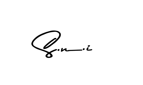 Asem Kandis PERSONAL USE is a professional signature style that is perfect for those who want to add a touch of class to their signature. It is also a great choice for those who want to make their signature more unique. Get S.n.i name to fancy signature for free. S.n.i signature style 9 images and pictures png