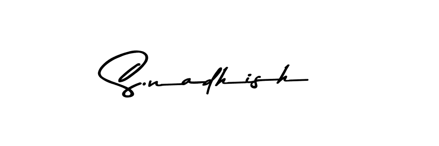 Similarly Asem Kandis PERSONAL USE is the best handwritten signature design. Signature creator online .You can use it as an online autograph creator for name S.nadhish. S.nadhish signature style 9 images and pictures png