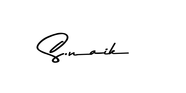 Make a beautiful signature design for name S.naik. With this signature (Asem Kandis PERSONAL USE) style, you can create a handwritten signature for free. S.naik signature style 9 images and pictures png