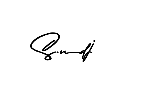 Use a signature maker to create a handwritten signature online. With this signature software, you can design (Asem Kandis PERSONAL USE) your own signature for name S.ndj. S.ndj signature style 9 images and pictures png