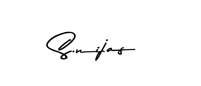 Similarly Asem Kandis PERSONAL USE is the best handwritten signature design. Signature creator online .You can use it as an online autograph creator for name S.nijas. S.nijas signature style 9 images and pictures png