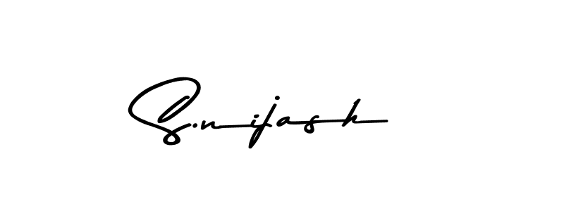 You should practise on your own different ways (Asem Kandis PERSONAL USE) to write your name (S.nijash) in signature. don't let someone else do it for you. S.nijash signature style 9 images and pictures png