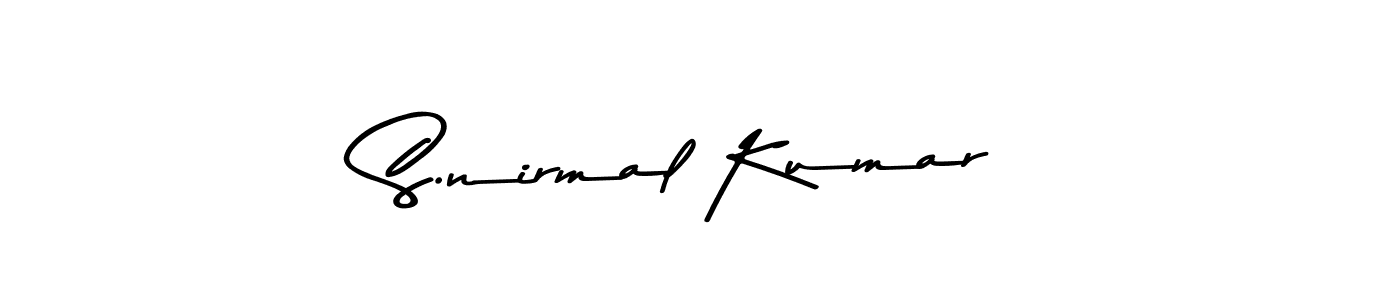 Once you've used our free online signature maker to create your best signature Asem Kandis PERSONAL USE style, it's time to enjoy all of the benefits that S.nirmal Kumar name signing documents. S.nirmal Kumar signature style 9 images and pictures png