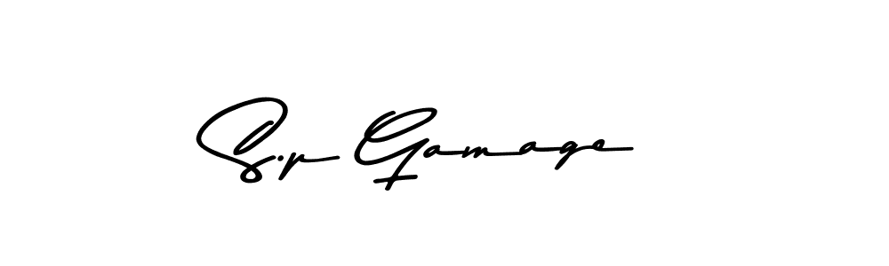Here are the top 10 professional signature styles for the name S.p Gamage. These are the best autograph styles you can use for your name. S.p Gamage signature style 9 images and pictures png