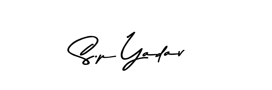 Make a beautiful signature design for name S.p Yadav. Use this online signature maker to create a handwritten signature for free. S.p Yadav signature style 9 images and pictures png