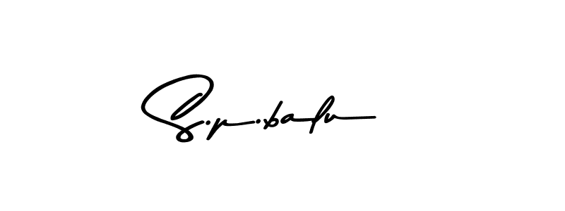 S.p.balu stylish signature style. Best Handwritten Sign (Asem Kandis PERSONAL USE) for my name. Handwritten Signature Collection Ideas for my name S.p.balu. S.p.balu signature style 9 images and pictures png