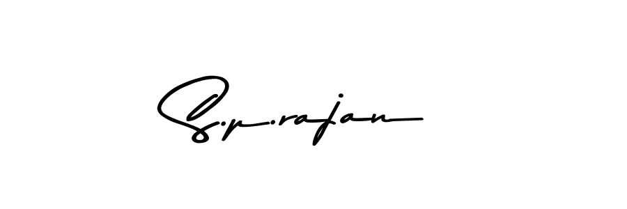 How to make S.p.rajan name signature. Use Asem Kandis PERSONAL USE style for creating short signs online. This is the latest handwritten sign. S.p.rajan signature style 9 images and pictures png