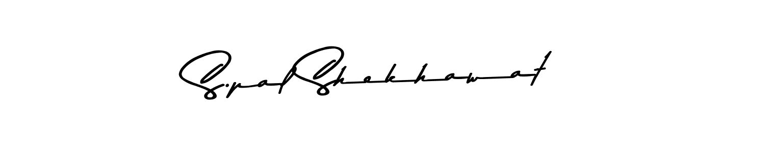 Use a signature maker to create a handwritten signature online. With this signature software, you can design (Asem Kandis PERSONAL USE) your own signature for name S.pal Shekhawat. S.pal Shekhawat signature style 9 images and pictures png