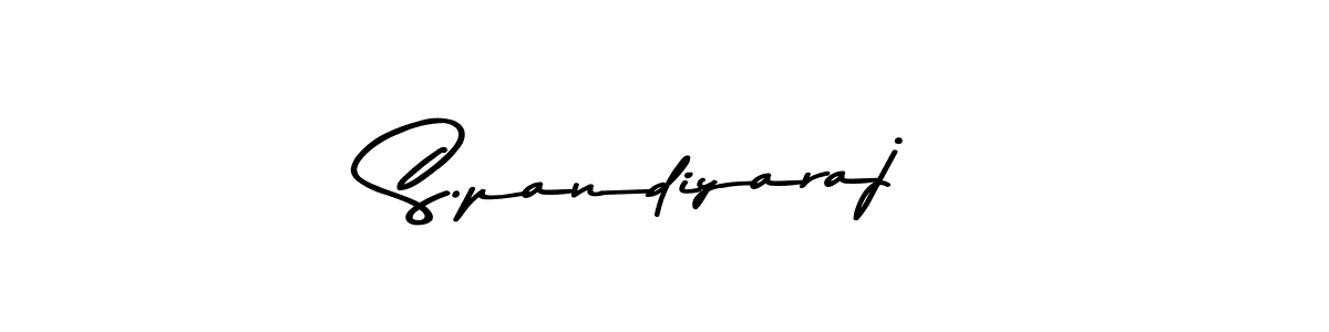 How to make S.pandiyaraj signature? Asem Kandis PERSONAL USE is a professional autograph style. Create handwritten signature for S.pandiyaraj name. S.pandiyaraj signature style 9 images and pictures png