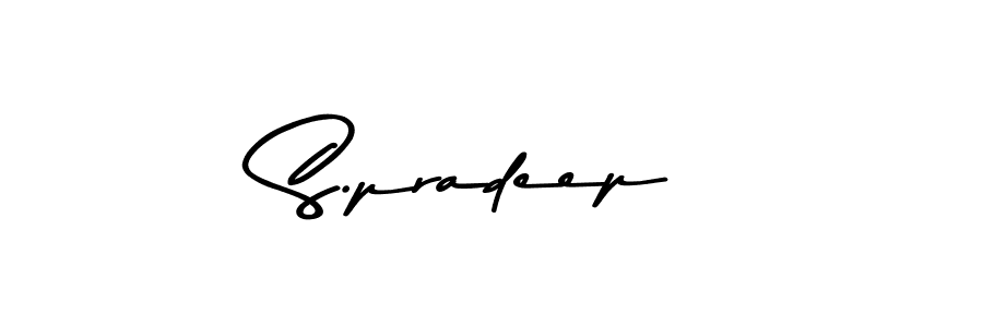 How to make S.pradeep signature? Asem Kandis PERSONAL USE is a professional autograph style. Create handwritten signature for S.pradeep name. S.pradeep signature style 9 images and pictures png