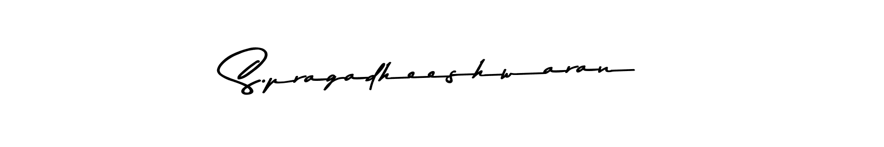 Also we have S.pragadheeshwaran name is the best signature style. Create professional handwritten signature collection using Asem Kandis PERSONAL USE autograph style. S.pragadheeshwaran signature style 9 images and pictures png