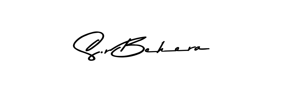 Create a beautiful signature design for name S.r Behera. With this signature (Asem Kandis PERSONAL USE) fonts, you can make a handwritten signature for free. S.r Behera signature style 9 images and pictures png