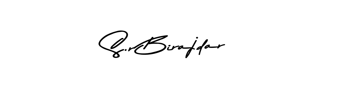 Make a beautiful signature design for name S.r Birajdar. With this signature (Asem Kandis PERSONAL USE) style, you can create a handwritten signature for free. S.r Birajdar signature style 9 images and pictures png