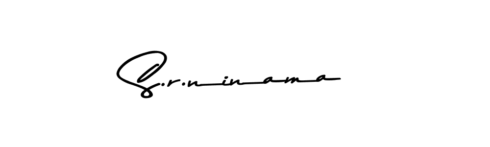 S.r.ninama stylish signature style. Best Handwritten Sign (Asem Kandis PERSONAL USE) for my name. Handwritten Signature Collection Ideas for my name S.r.ninama. S.r.ninama signature style 9 images and pictures png
