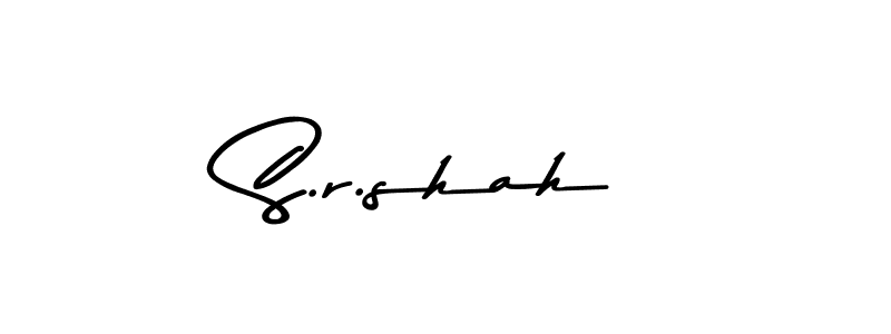 Design your own signature with our free online signature maker. With this signature software, you can create a handwritten (Asem Kandis PERSONAL USE) signature for name S.r.shah. S.r.shah signature style 9 images and pictures png