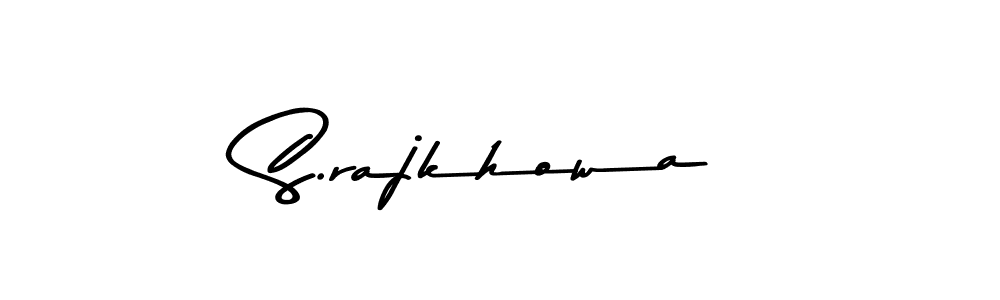 The best way (Asem Kandis PERSONAL USE) to make a short signature is to pick only two or three words in your name. The name S.rajkhowa include a total of six letters. For converting this name. S.rajkhowa signature style 9 images and pictures png