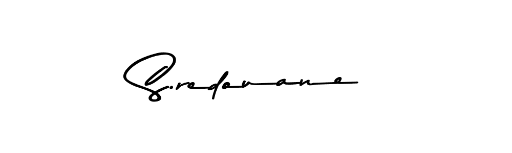Create a beautiful signature design for name S.redouane. With this signature (Asem Kandis PERSONAL USE) fonts, you can make a handwritten signature for free. S.redouane signature style 9 images and pictures png