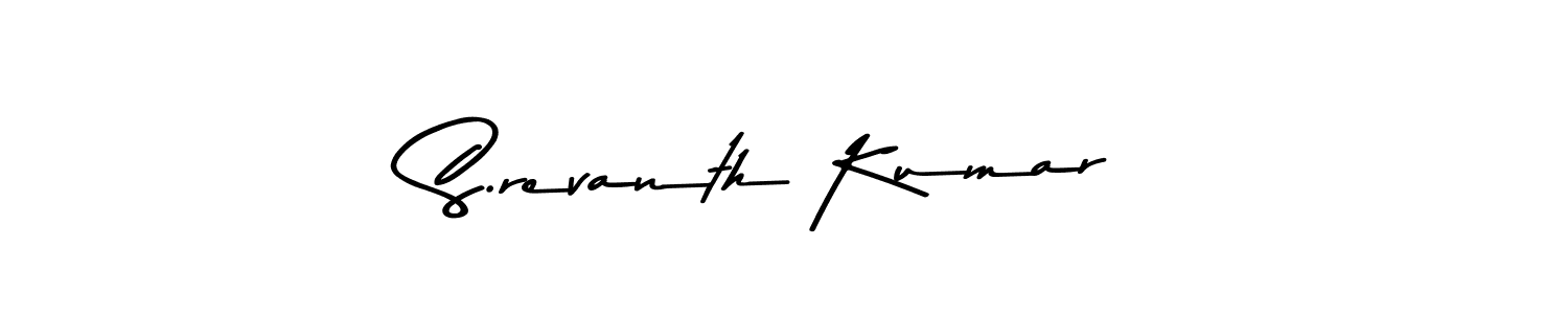 Design your own signature with our free online signature maker. With this signature software, you can create a handwritten (Asem Kandis PERSONAL USE) signature for name S.revanth Kumar. S.revanth Kumar signature style 9 images and pictures png