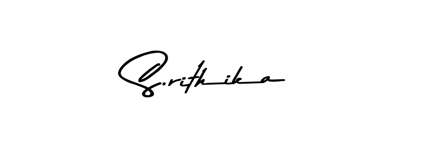 Create a beautiful signature design for name S.rithika. With this signature (Asem Kandis PERSONAL USE) fonts, you can make a handwritten signature for free. S.rithika signature style 9 images and pictures png