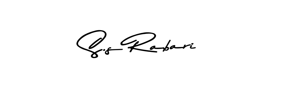 Also we have S.s Rabari name is the best signature style. Create professional handwritten signature collection using Asem Kandis PERSONAL USE autograph style. S.s Rabari signature style 9 images and pictures png