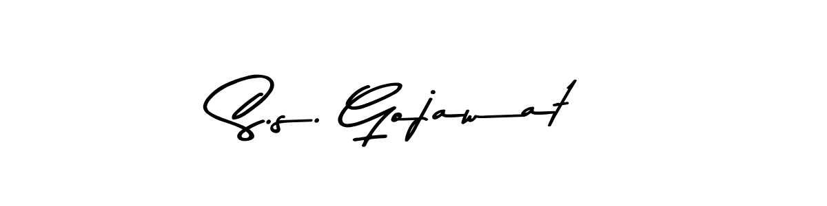 You can use this online signature creator to create a handwritten signature for the name S.s. Gojawat. This is the best online autograph maker. S.s. Gojawat signature style 9 images and pictures png