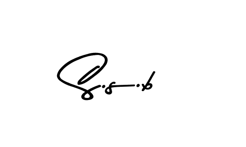 How to make S.s.b signature? Asem Kandis PERSONAL USE is a professional autograph style. Create handwritten signature for S.s.b name. S.s.b signature style 9 images and pictures png