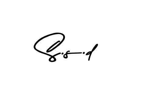 Also we have S.s.d name is the best signature style. Create professional handwritten signature collection using Asem Kandis PERSONAL USE autograph style. S.s.d signature style 9 images and pictures png